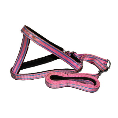 pink padding body belt with longer leash
