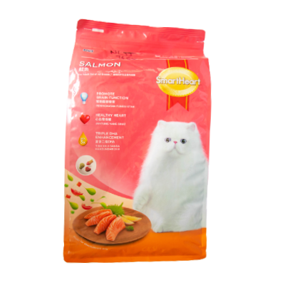 smartheart cat dry food with salmon