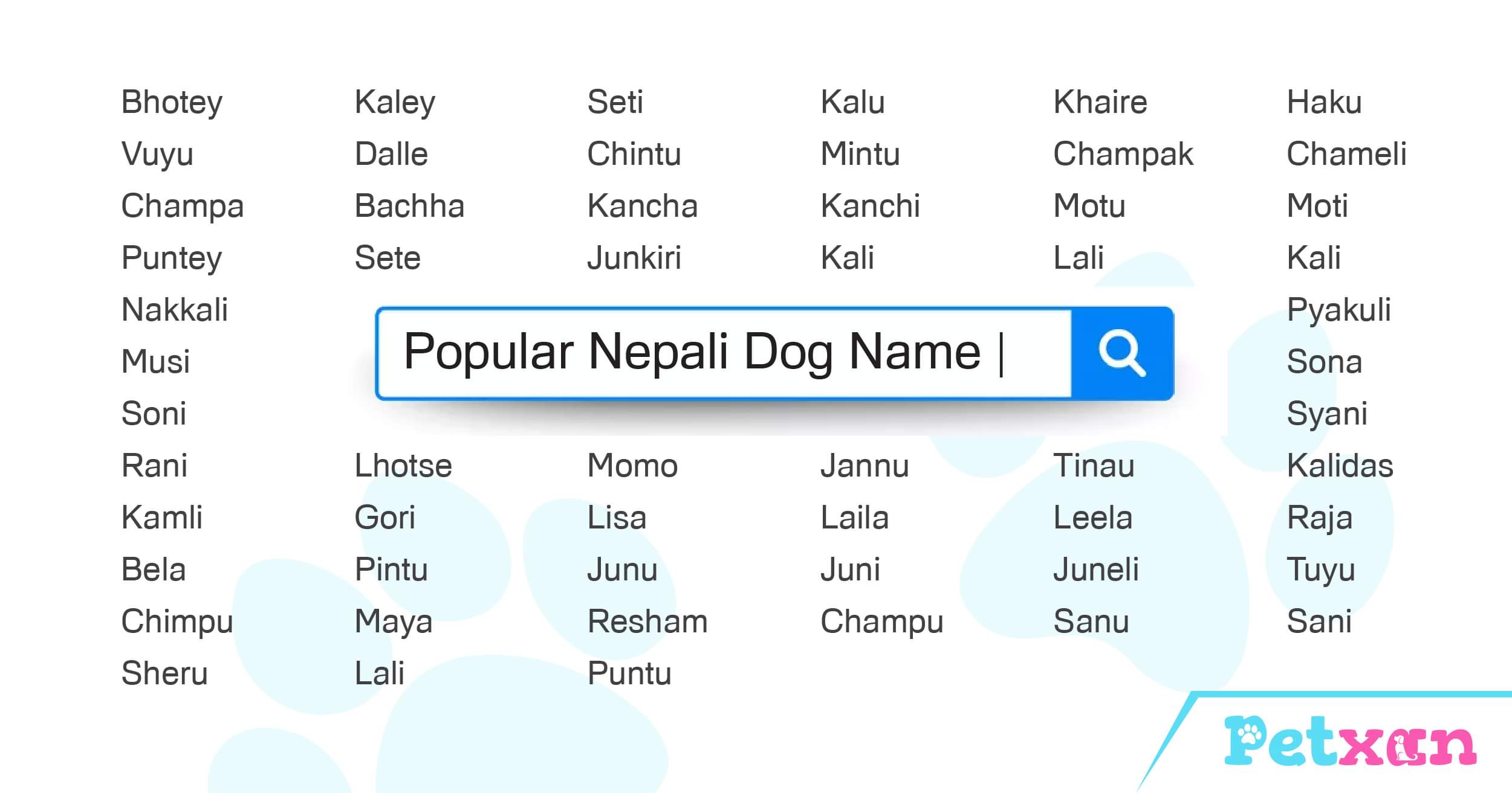 Popular Nepali Dog Names